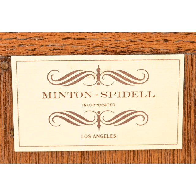 Minton Spidell French Provincial Louis XV Carved Oak Sideboard or Bar Cabinet For Sale - Image 14 of 15