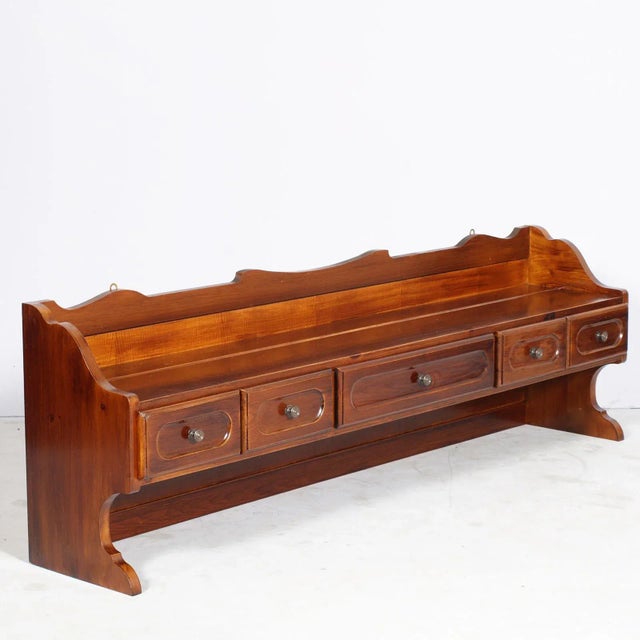 Art Deco Wall-Mounted Shelf or Plate Rack For Sale - Image 4 of 7