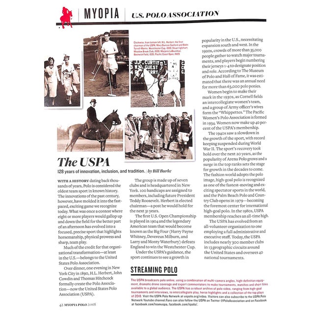 Myopia Polo Magazine 2018 For Sale - Image 12 of 12