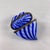 1970s Murano Venetian Glass Latticino Heart Shaped Trinket Box For Sale - Image 5 of 7