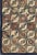 Tribal Checkered and Leaf Design American Hooked Rug in Earth Tones 3'1" X 6'0" For Sale - Image 3 of 8