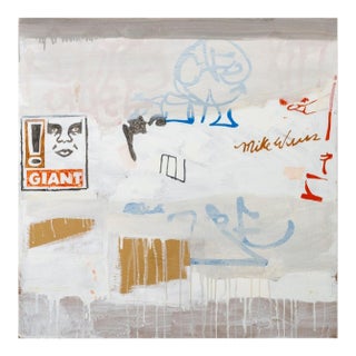 Paolo Barrile "Giant" Mixed Media on Panel For Sale