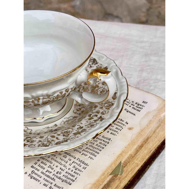 Mid-Century Porcelain Tea Service by Johann Seltmann Vohenstrauß, Germany, 1950s, Set of 12 For Sale - Image 6 of 13