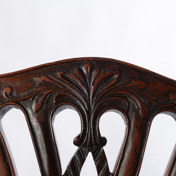 Chippendale Style Mahogany Ball and Claw Foot Settee For Sale - Image 4 of 9