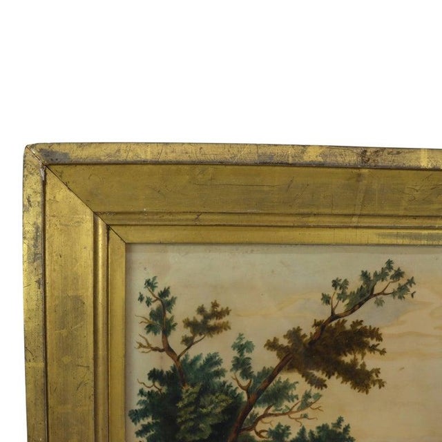 Antique Watercolor on Paper Landscape 19thC For Sale - Image 6 of 12