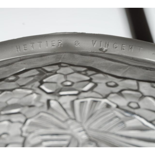 French Art Deco Pendant Light by Hettier & Vincent 1930 France - 2 Available For Sale - Image 9 of 14