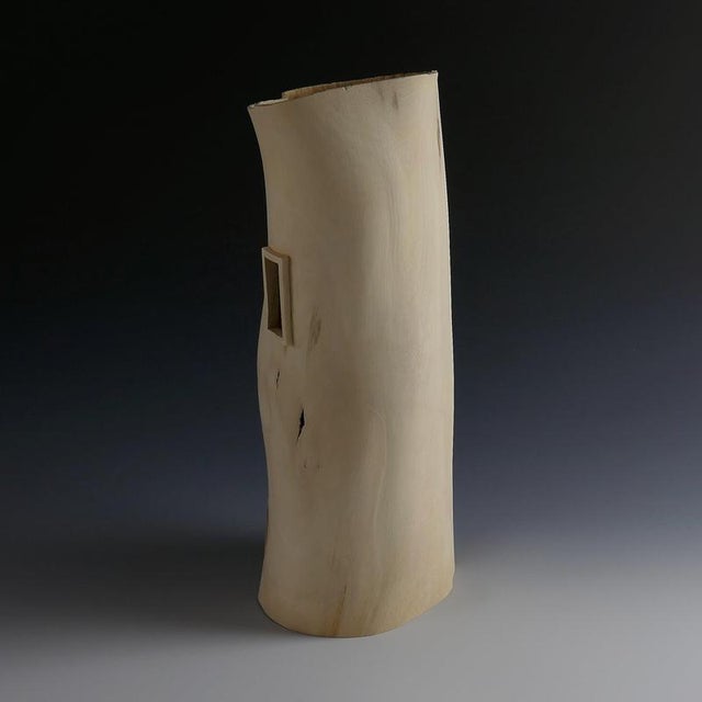 Through the Window Vase in Fig Tree Wood by Yann Marot For Sale - Image 9 of 10