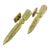 Murano Green Torch Form Sconces - a Pair For Sale