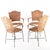 Wicker and Iron Armchairs , 1970s, Set of 2, in Good conditions. Designed 1970 to 1979