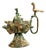 14th Century Islamic Copper Alloy Oil Lamp with Bird Handle For Sale