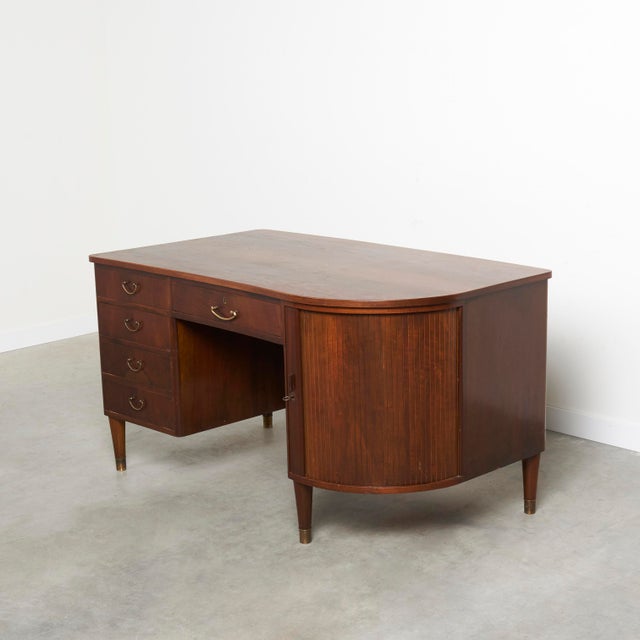 Mid-Century Modern Danish Desk with Bar, 1950s For Sale - Image 6 of 11