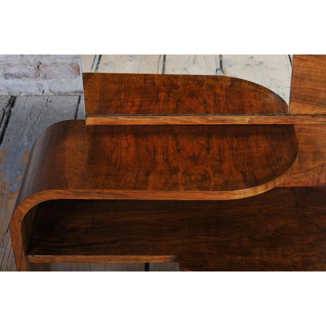 1930s Art Deco Dressing Table in Walnut Veneer, Czech, 1930s For Sale - Image 5 of 18