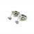 Green Natural Emerald Diamond Stud Earrings 14k Gold 2.84 TCW Certified For Sale - Image 8 of 12