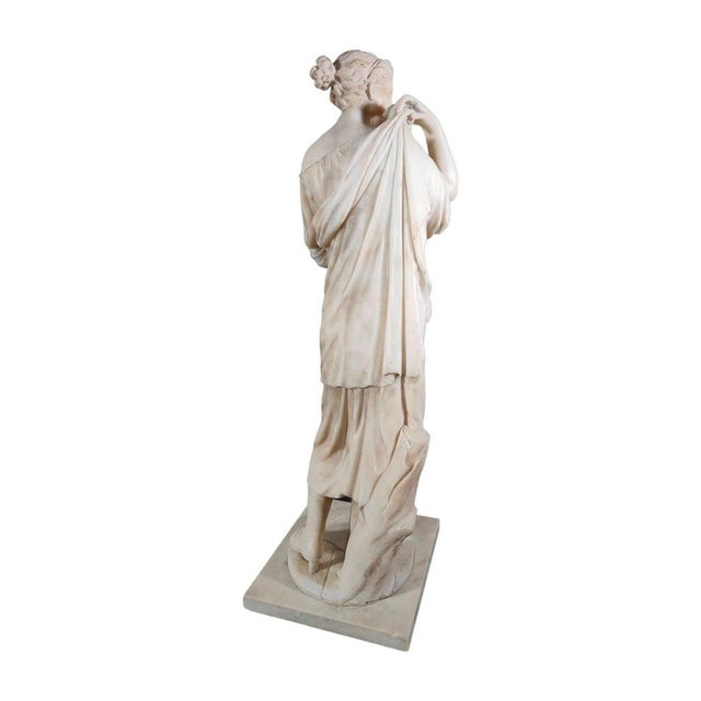 Diana De Gabios, Marble Sculpture, 19th Century For Sale - Image 10 of 18