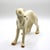 Mid-Century Modern White Glazed Ceramic Greyhound Figurine With Gold Accents For Sale - Image 4 of 9