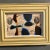 Contemporary original painting on vintage 1903 postcard. Framed and signed. Painting measures 6x4 and 8.5x6.5 framed.