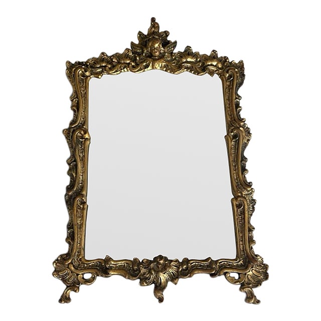 19th Century French Louis XV Rococo Revival Giltwood Wall Mirror For Sale