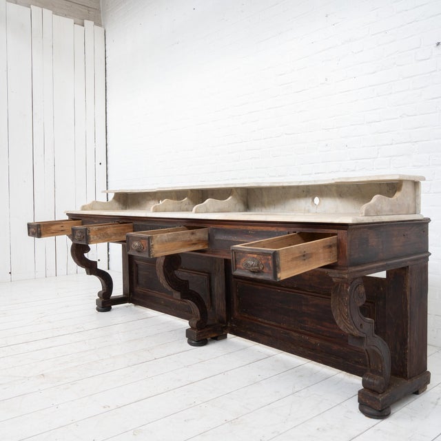 Antique Barber's Cabinet, 1900s For Sale - Image 6 of 18