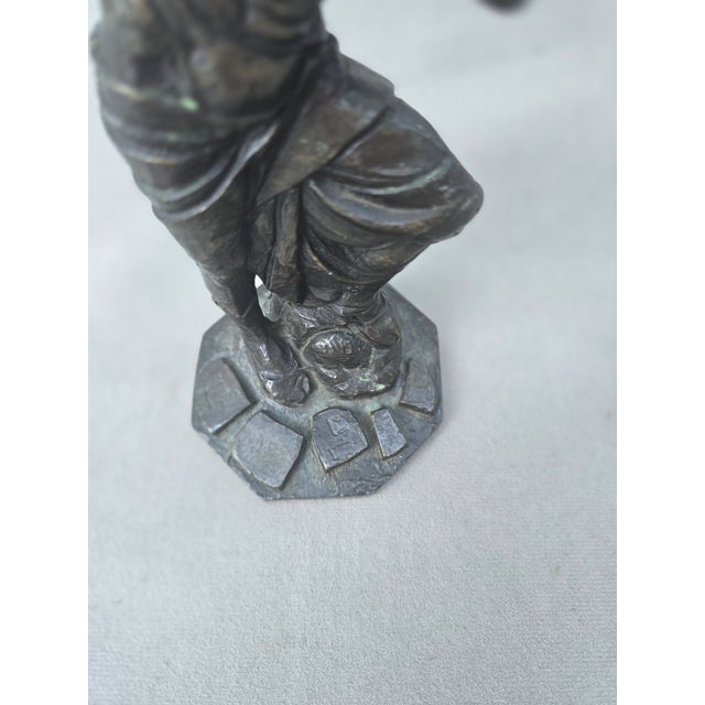 1970s Wrath of Moses Bronze Statue For Sale - Image 12 of 12