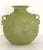 Seguso Vetri d'Arte Italian Green Murano Scavo Glass Vase attributed to Seguso Vetri d'Arte, 1970s For Sale - Image 4 of 11