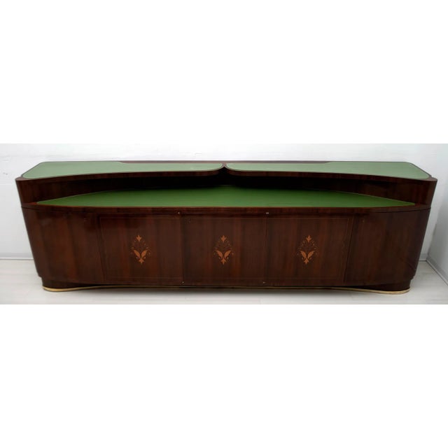 1950s Walnut Sideboard by Vittorio Dassi for Dassi Mobili Moderni Lissone, 1950s For Sale - Image 5 of 18