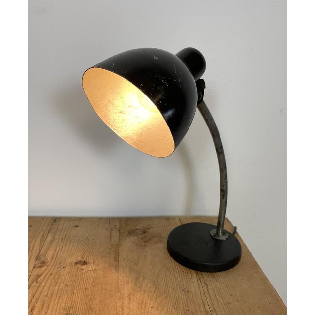 Black Industrial Table Lamp, 1950s For Sale - Image 16 of 17