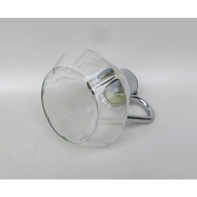 Art Deco Glass and Chrome-Plated Carafe with Ice Insert, 1930s For Sale - Image 15 of 18