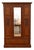Antique Late 19th Century English Victorian Mirrored Wardrobe Armoire For Sale