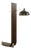 Equo X Floor Lamp in Bent Iron with Stainless Steel and Travertine by D´ARK Atelier For Sale