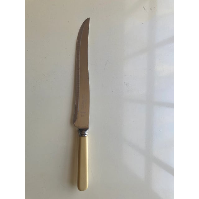 Sheffield Vintage Sheffield England Bone Handle Carving Knife For Sale - Image 4 of 4