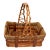 Vintage Wicker & Rattan Basket For Sale