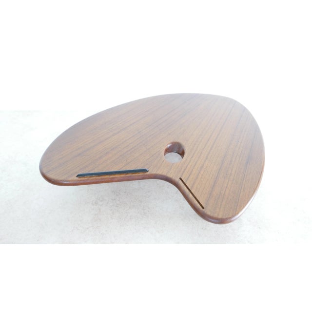 Mid-Century Modern Teak Tripod Palette by Arne Vodder, Denmark, 1950s For Sale - Image 3 of 10