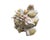 Rococo Antique Dresden Style Porcelain Putti Centerpiece Jardiniere With Applied Flowers For Sale - Image 3 of 8