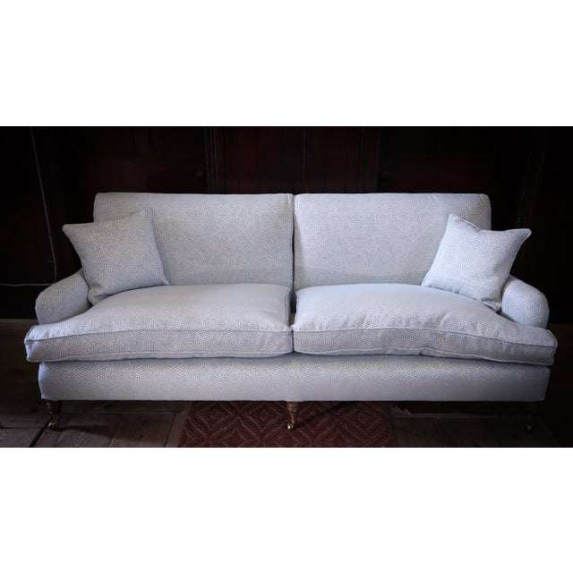 2-Seater Sofa from George Smith with Escale Ciel Blue Fabric from Jean Paul Gaultier, 2010s For Sale - Image 15 of 18