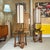 Brown Mid-Century Modern Sculptural Bentwood Pearsall Style Glass Top Pedestal Side Tables For Sale - Image 8 of 11