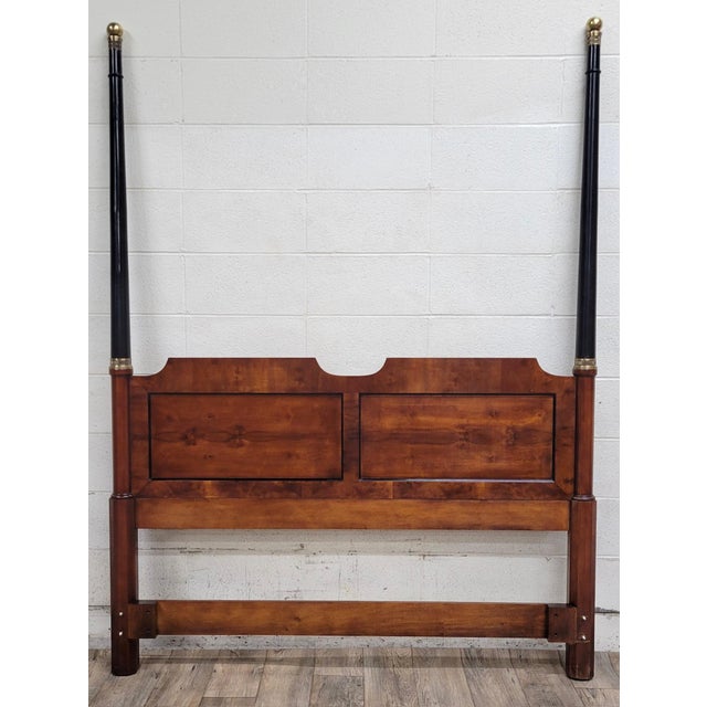 This is a gorgeous vintage full size convertible two panel headboard that can be used with or without the posts, with...
