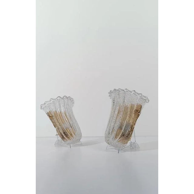 Italian Shield Sconces in Murano Graniglia Glass, 1980s, Set of 2 For Sale - Image 16 of 18