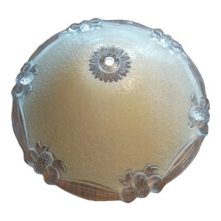 1950s Victorian Frosted Glass Ceiling Light Shade For Sale