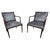 Vintage Faux Bamboo Armchairs With Geometric Upholstery – Set of 2 For Sale - Image 4 of 7