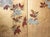 C. 1970s Chinese Six-Panel Gold Leaf Style Painted Screen "Blossoming Plum Tree" For Sale - Image 13 of 18