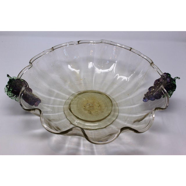 Fratelli Toso Vintage Murano Glass Bowl For Sale - Image 4 of 5