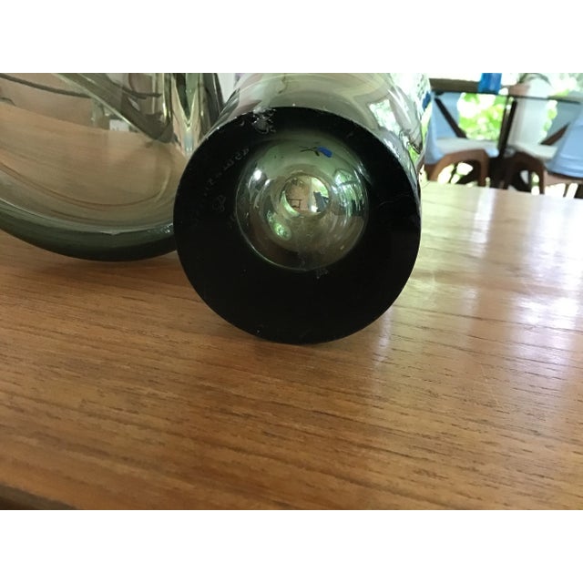 Glass 1960s Mid-Century Holmegaard Smoky Art Glass Bowl and Vase Designed by Per Lutken - 2 Pieces For Sale - Image 7 of 13