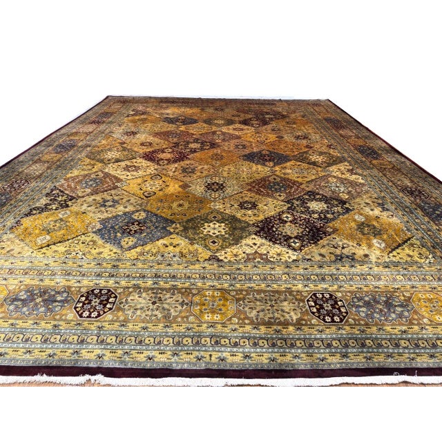 Pasargad DC Genuine Fine Tabriz Design Lamb's Wool Rug For Sale - Image 9 of 11