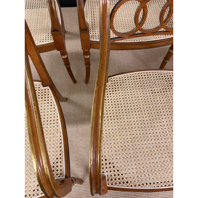 Set of 6 Governor Alston Arm Chairs From Baker For Sale - Image 11 of 12