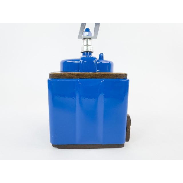 Blue Vintage French Peugeot Frères Coffee Grinder in Cobalt Blue – Mid-20th Century For Sale - Image 8 of 13