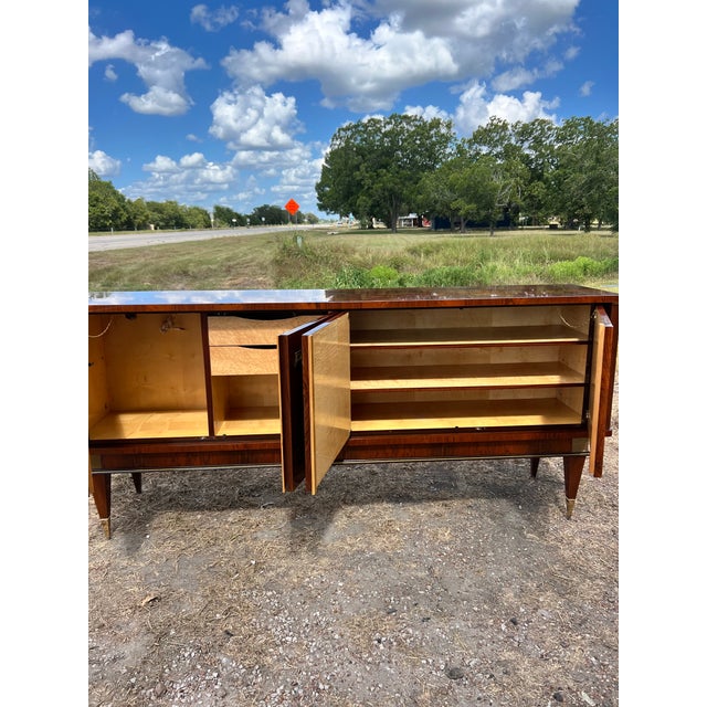 French Art Deco 1930's Macassar Ebony Sideboard For Sale - Image 6 of 12