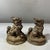 Traditional Pair of Bronze Qilin Statues – 2.8" Mythical Beast Figures on Octagonal Bagua Bases For Sale - Image 3 of 8