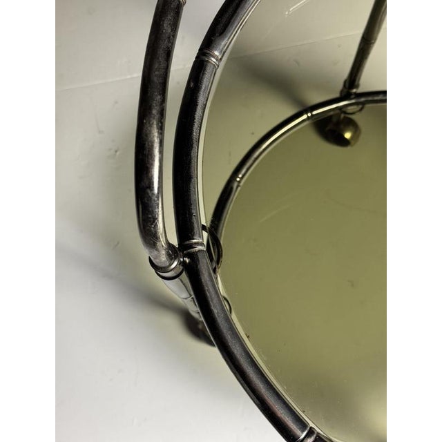 Faux Bamboo Serving Trolley, 1980s For Sale - Image 4 of 17