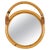 Mid-Century Bamboo and Rattan Round Wall Mirror, Italy, 1970s For Sale - Image 12 of 12