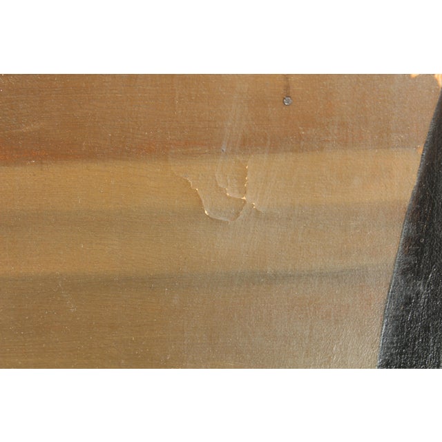 Art Deco Antique 19 Century Large Oil Painting on Canvas, Female Portrait, Dated 1879, Framed For Sale - Image 3 of 11